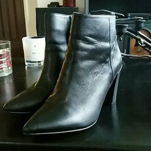 Steve Madden Leather Pointed Toe Booties